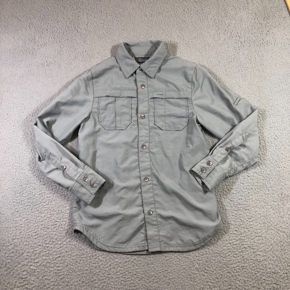 REI Shirt boys 8 gray long sleeve